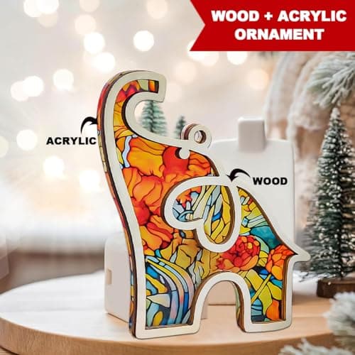 Best Friend, Friendship Elephant Ornament with Story Card, Elephant Gifts for Women, for Women, Sister, Bestie, Unique Friendship Christmas Ornaments view 4