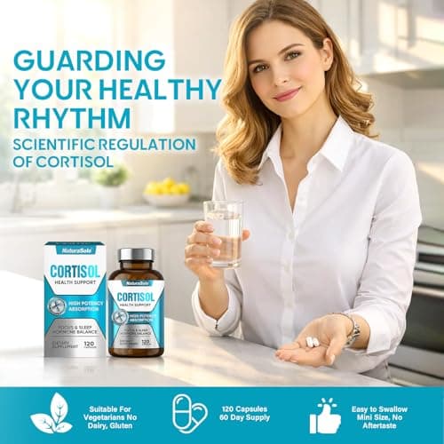 Cortisol Supplements for Women/Men, All-Natural Cortisol Reducer for Women & Men - Ashwagandha, Rhodiola Rosea & L-Theanine Formula to Manage Stress, Balance Hormones & Improve Sleep view 5