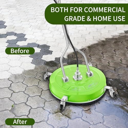 LidoDola 30'' Pressure Washer Surface Cleaner with 4 Wheels - Stainless Steel Surface Cleaner for Pressure Washer Attachment for Concrete, Driveway, Patio, Sidewalk, Deck and Driveways view 6