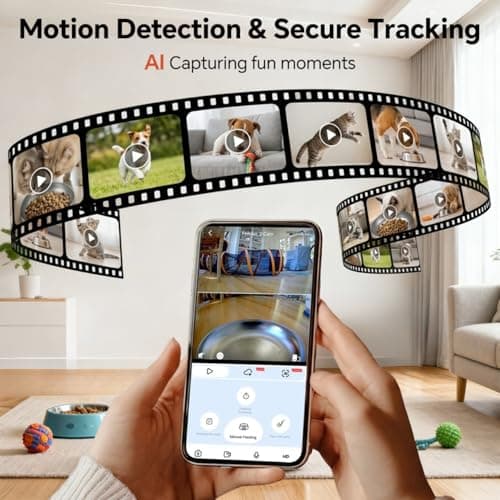 Centvicam Automatic Cat Feeder with 2K HD Camera: 5G WiFi Automatic Dog Feeder with Night Vision, Auto Cat Food Dispenser with 6L Large Food Storage for Multiple Pet, Detachable for Easy Clean -24 Cup view 5