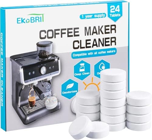 Coffee Machine Cleaner & Descaler Tablets – 24 Count Coffee Maker Cleaning Tablets for Espresso & Drip Machines, Compatible with Keurig, Nespresso, Breville & More — image 1