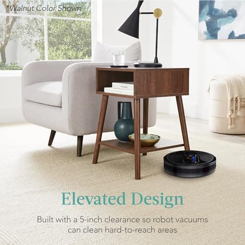 Best Choice Products Mid-Century Modern End Table Set of 2, Side Accent Furniture for Living Room, Den, Sitting Room, Space Saving w/Cubby Storage, Lower Shelf, Pine Wood Legs - Gray Oak view 6