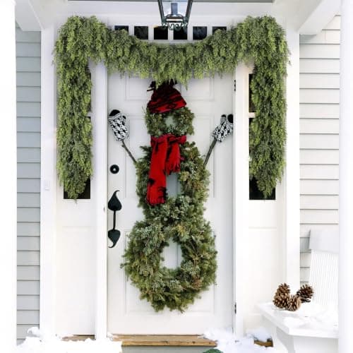 KAI-ROAD 9 Ft Real Touch Cedar Garland Realistic Looking for Mantle | Thick, Soft Feel Faux Christmas Garlands for Fireplace Mantel Artificial Natural Drape for Holiday Indoor and Outdoor Decor view 4