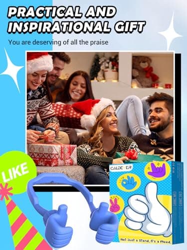 Stocking Stuffers for Teen Boys Men Adult Gifts Thumbs Up Lazy Phone Stand view 6