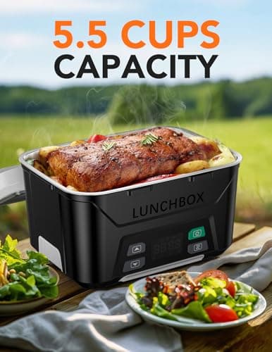 EAST OAK Cordless Electric Lunch Box, Heated Lunch Box for Men with Timer view 6