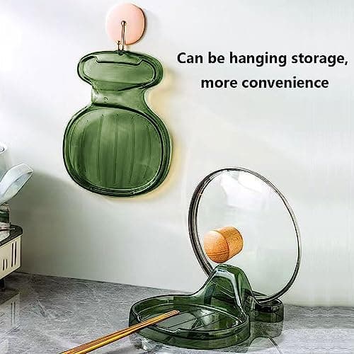 2 Pack Spoon Rest for Multiple Utensils & Lid Holder, Utensil Rest for Kitchen Counter, Cooking Spoon Holder with Drip Pad for Stove Top, Utensil Holder for Spatula, Ladle, Tongs, Spatula Holder view 7