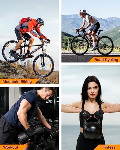 ATERCEL Cycling Gloves, Bike Gloves for Men Women, Bicycle Glove for Cycling, Workout, Gym, Training, Weight Lifting Outdoor, Mountain Bike, and Riding view 6
