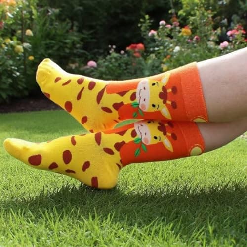suokesi Womens Animal Socks Size 9-11, Cute Funny Fun Crazy Novelty Colorful Calf Girls Crew Socks view 6