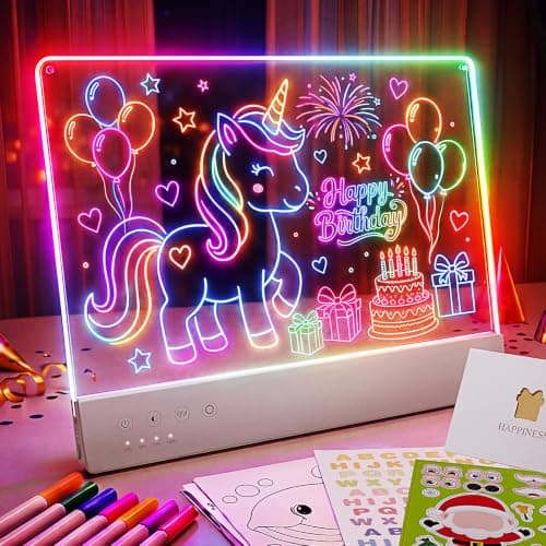 LED Drawing Board for Kids, 16" Rechargeable DIY Light Up Drawing Tablet — image 1