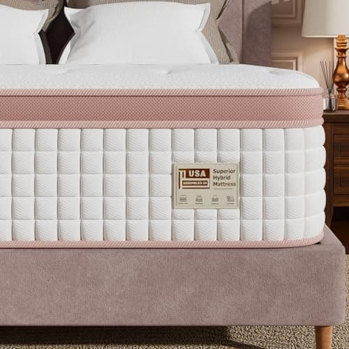 RRESTA Queen Mattress 14 Inch, Extra Firm Orthopedic Hybrid Mattresses in a Box for Spinal Alignment & Back Pain Relief, Motion Isolation, CertiPUR-US & Fiberglass-Free, 365-Night Trial view 1
