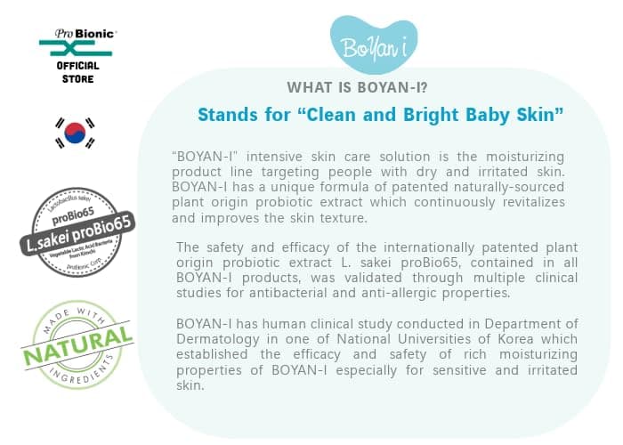 BOYAN I Skin Care Set with Cleanser, Lotion and Cream, Steroid-Free, Paraben-Free, Probiotic Formula for Sensitive and Eczema-Prone Skin, 3 Piece Set view 3