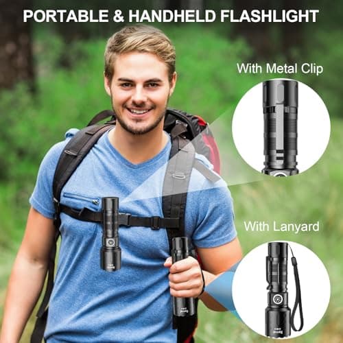 Rechargeable Flashlights High Lumens,Super Bright Small Powerful Flashlight view 6