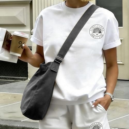 GEMIU Hobo Bags for Women Large Canvas Crossbody Tote Bag with Zipper view 2