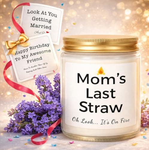 Gifts for Mom, Birthday Gifts for Women, Unique Gift for Mom from Daughter Son, Funny Candle with Replaceable Stickers, Ideal Mothers Day Gift for Moms, Womens, Wife, Her — image 1