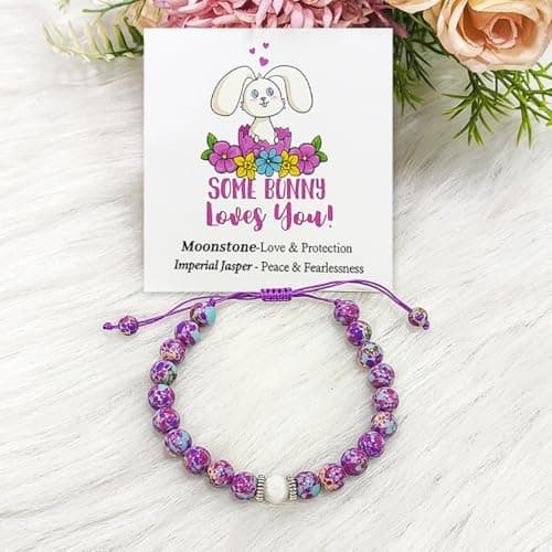 YXOTJHS Mothers Day Bracelet Gifts For Mom, Purple Emperor Stone Bracelets For Mama, Grandma, Grandmother, Women, Mother Day Birthday Gifts From Daughter, Mother's Day Ideas Gift view 4