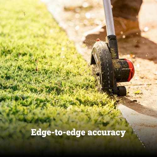 WORX Cordless Lawn Edger, 7'' Grass Edger with 3 Depth Settings, 20V Trencher with Dual Wheels & Brushless Motor, 4.0 Ah Battery & Charger Included, WG898 view 4