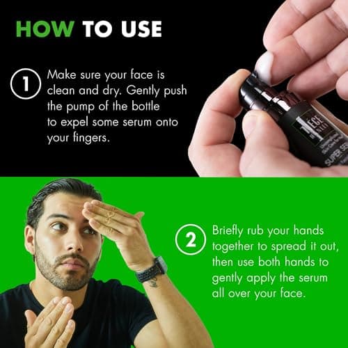 Tiege Hanley Anti Aging Face Serum for Men, Super Serum with Peptides, Retinyl Palmitate, and Sodium Hyaluronate to Firm Skin and Reduce Fine Lines, Men’s Skin Care, 0.5 Fl Oz, 2 Pack view 5