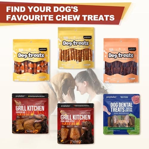 PETPHABET Rawhide Free Dog Chew Bones - 11 Count Grilled Chicken Leg Dog Chews for Small Medium Breeds, Healthy Puppy Treats for Training & Teething, Made with Real Chicken, Natural Smoky Flavor view 7