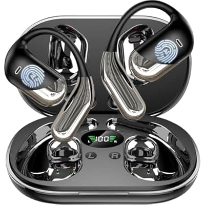 Paekole H7 AI Translation Earbuds: Real-Time 2-Way Language Translator Device, No Subscription Over Ear Translating Headphone(198+ Languages) for Face-to-Face & Travel, Audifonos Traductores - Black