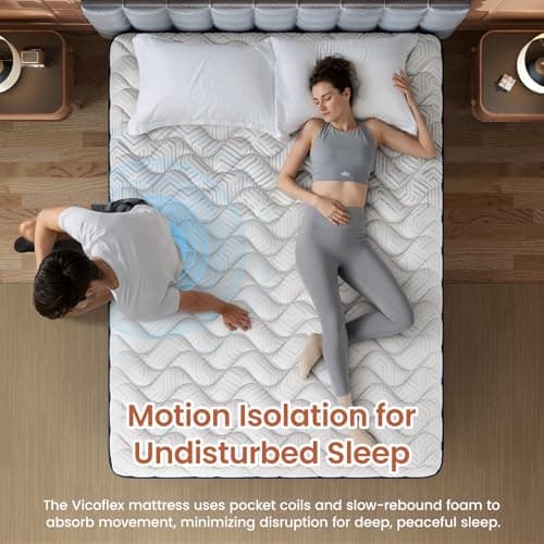 Extra Firm Queen Mattress - 12 inch Hybrid Mattress Pressure Relief & Back Pain Relieving - Memory Foam & Upgrade Pocket Springs Bed Mattress in a Box, CertiPUR-US, Fiberglass-Free, 365-Night Trial view 5