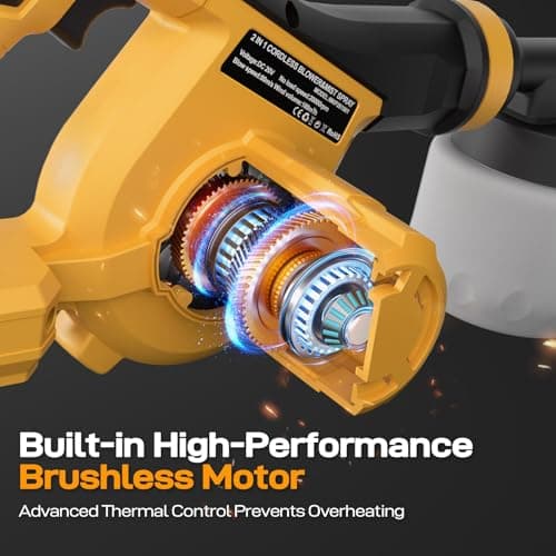 Electric Diatomaceous Earth Duster Compatible for DeWalt 20V/60V Battery, Garden Dust Applicator with 800mL Capacity｜Variable Speed, 3 in 1 Diatomaceous Earth Spray/Blower/Vacuum Cleaner (NO Battery) view 4