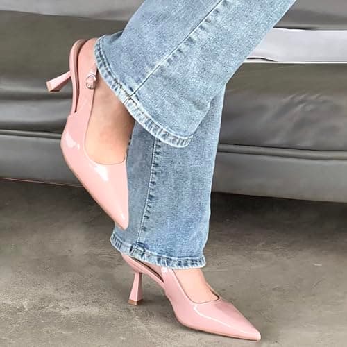 YOUMANNI Women's Fashionable Sandals - Leather Multi-Type High Heels, Women's Classic High Heels, Adjustable Shoelaces, Comfortable Dress Sandals for Daily Wear view 3