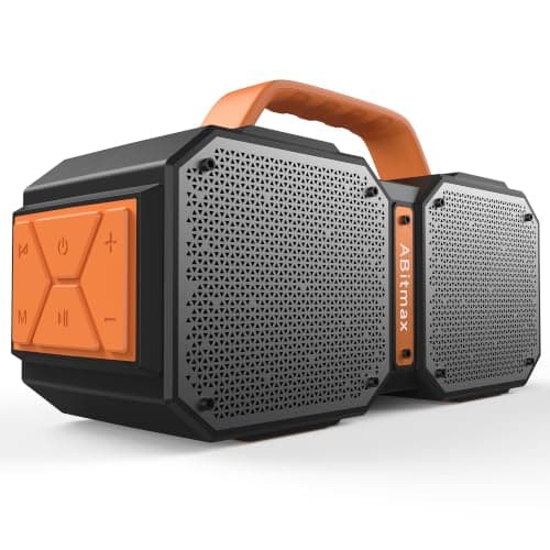 ABitmax Outdoor Bluetooth Speaker, 90W Peak, 35H, IPX7 Waterproof | Bluetooth 6.0 Deep Bass Portable Wireless Speaker, USB-C Fast Charging, for Beach, Pool, Camping, Hiking, Backyard Party — image 1