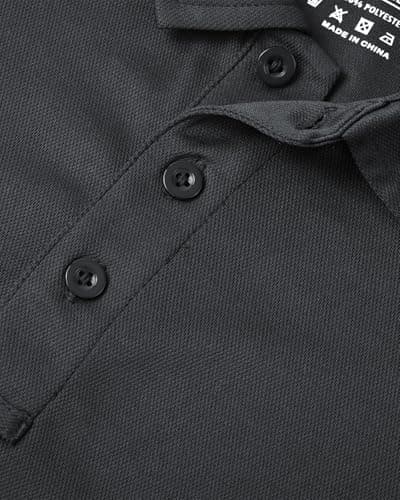 Peakwell Men's Quick Dry Golf Polo Shirts Active Short Sleeve Lightweight Casual Collared T-Shirt view 3