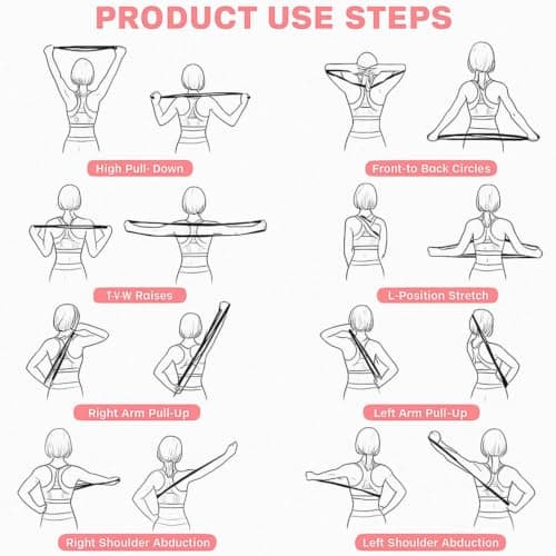 Resistance Bands with Handles,Figure 8 Resistance Band Elastic Fitness Bands Exercise Band for Home Yoga Gym Workout view 4