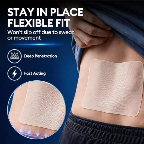 4% Lidocaine Pain Relief Patches, Maximum Strength, 35 Count | Up to 12 Hours of Continuous Relief for Back, Neck, Shoulder, Joint & Muscle Pain, Large 3.9” x 5.5”-2A1 view 3