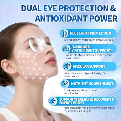 VivoNu 14-in-1 Astaxanthin 24mg & Lutein 40mg with Zeaxanthin Supplements, 6 Month Supply, Fresh Microalgae Source, Gluten Free Non-GMO, Supports Eye, Skin, Antioxidant, 180 Softgels, 1 Bag view 2