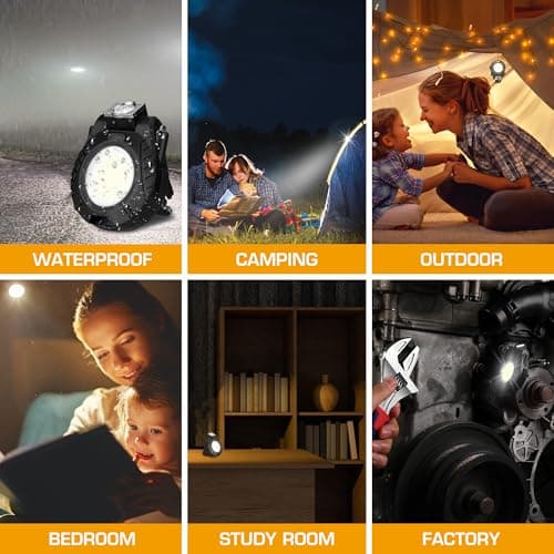 EverBrite Mini Hat Clip Light, Rechargeable Magnetic Keychain Work Light with Sensor Mode, 180° Rotatable Bracket, Bottle Opener, Clip Design - for Hiking, Camping, 6 Modes, Black view 7