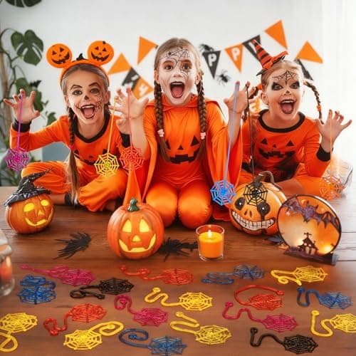 24 Pcs Sticky Spider Web Hands,Halloween Party Favors,Goodie Bag Fillers view 4