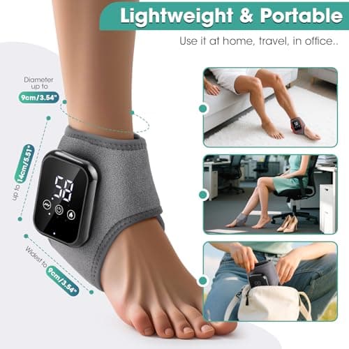 2PCS Foot Massager for Neuropathy and Plantar Fasciitis | Cordless Foot and Ankle Massager for Heel, Arch & Ankle Relief, Portable for Home Travel Use view 4