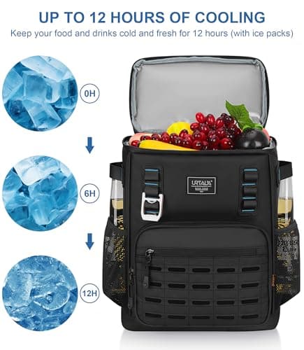 Cooler Backpack 2 Insulated Compartments Leak Proof Beach Coolers Back Pack Waterproof Cooler Bag for Hiking, BBQ Camping, Picnic, Fishing (25L, 36 Cans) view 4