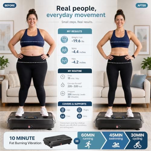 POWERFUEL Vibration Plate Exercise Machine for Lymphatic Drainage view 2