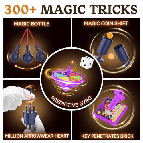 Nicella Magic Kit - 300+ Magic Tricks for Kids Age 6-8 8-10 10-12, Magic Set Magician Toy with Video Instructions for Kid Beginners - Christmas Halloween Birthday Gifts Toys for Boys Girls Kids view 5