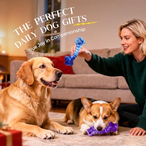 Kseroo Indestructible Dog Toys for Aggressive Chewers: 2-Pack Tough Chew Toy for Large Dogs, Heavy Duty Long-Lasting Dog Bones for Large Breed, Dog Toys to Keep Them Busy view 6