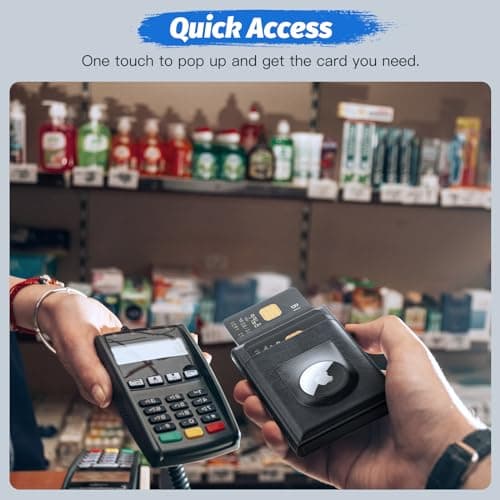 FIYUM Wallet for Men AirTag Wallet Minimalist - Bifold Men Wallet Slim with Money Clip RFID Blocking Pop Up Credit Card Wallet Smart Wallet for Men with Gift Box(𝐍𝐨 𝐀𝐢𝐫T𝐚𝐠 𝐈𝐧𝐜𝐥𝐮𝐝𝐞𝐝) view 2