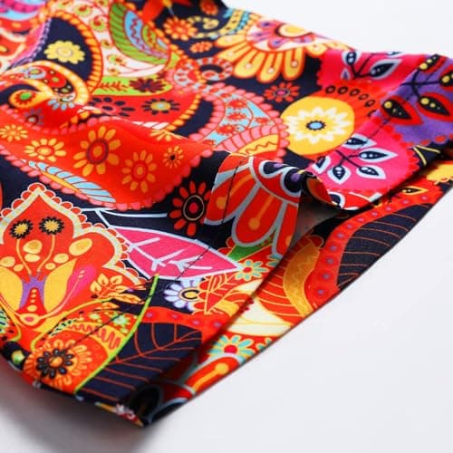 Men's Hawaiian Shirt Funky Blue Beach Printed Tropical Beach Shirt Casual Button Down Short Sleeve Floral Shirts Tops view 6