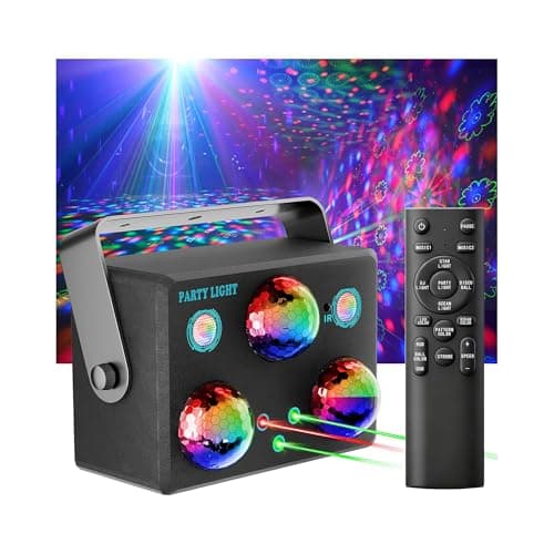 Disco Ball Party Lights,DJ Disco Lights Sound Activated LED Stage Strobe Light Star Ocean Projector with Remote Control for Home Decoration Parties Gift Club Bar Festival Christmas Birthday Wedding — image 1