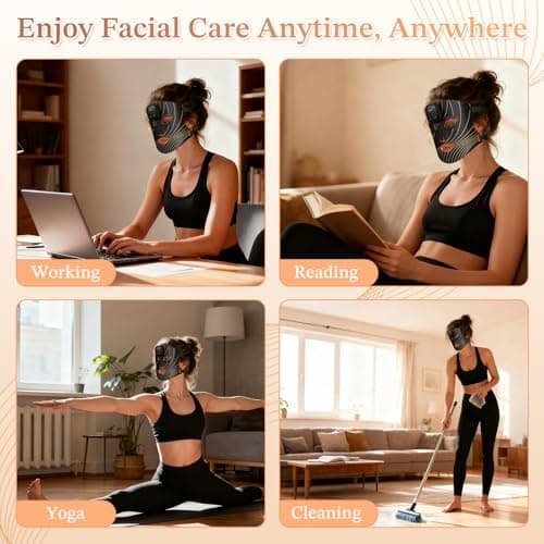 Stofiro FDA-Cleared 850nm Red Light Therapy Mask for Face with Eye Protection, Christmas Birthday Mother’s Day Gifts for Women, Home Beauty Device view 5