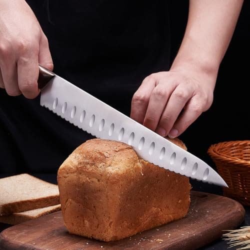 10"/8"Bread Knife set -Multifunction Serrated Knife Razor Sharp Slicer bread knife for homemade bread For Bread, Bagels, Cake, Baking, Efficient cutting Gifts Mother Fathers view 2