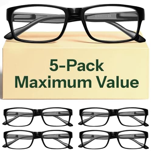 Gaoye Professional Reading Glasses for All Day - Computer Readers with Blue Light Protection - Value Pack — image 1