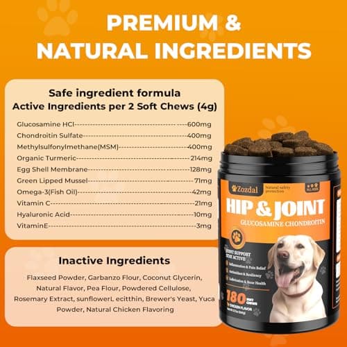 Dog Hip & Joint Supplement, 180 Chicken Chews view 2