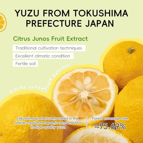 QUIYUM Yuzu AHA BHA Skincare Set for Teens & Young Women - 3.53oz Foaming Cleanser + 5 PCS Exfoliating Sheet Masks + 2.12oz Hydrating Gel Moisturizer | Gentle Exfoliation, Oil Control & Glowing Skin view 2