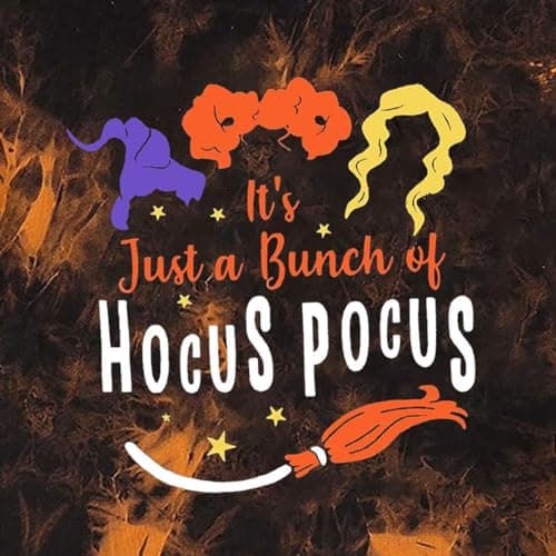 DESFSE It's Just A Bunch of Hocus Pocus T-Shirts for Women Sanderson Sisters Shirt Halloween Movie Graphic Fall Tee Tops view 3