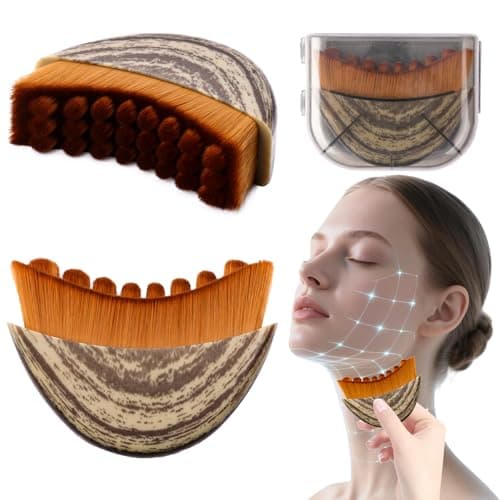 3-in-1 Lymphatic Contour Face Brush: Facial Dry Brush, Lymphatic Lifter & Jawline Sculptor | Hypoallergenic Ergonomic Design | Reduces Puffiness & Tightens Skin — image 1