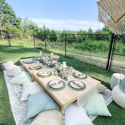 Beige Table Runner Cheesecloth Table Runner Rustic Gauze Wedding Table Decor for Easter Mother's Day Wedding Tea Bridal Garden Party 12Pack 90x300 Inches view 2