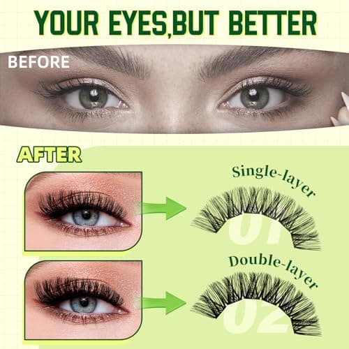 KEYYOU Lash Clusters Kit Natural Wispy DIY Lash Extension Kit 144pcs Lashes Clusters Eyelash Extension with Mascara Brush Bond and Seal Glue Remover Applicators and Brush for Lashes Extensions (Y01) view 2